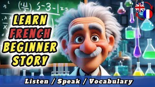 Albert Einstein  JUST LISTEN to LEARN French with Short Story A1A2 [upl. by Milewski]