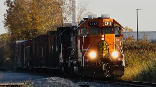 👻🎃Some neat CPKC CN amp ETR trains around Windsor ON 🎃👻 [upl. by Airenahs887]