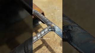 the secret to welding strong steel reinforcement  rebar welding tricks howtowelding stickwelding [upl. by Hemetaf]