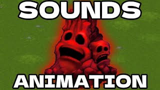 Red Mountain Morsel Sound and Animation  My Singing Monsters [upl. by Lisa]