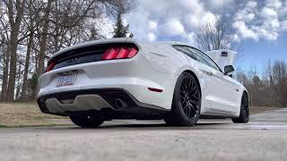 2016 Mustang GT Stock Vs MBRP Race Catback [upl. by Remot451]