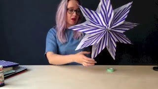 MAKE A PAPER BAG STAR in under 5 minutes  KICKASS CRAFT from Ladyland [upl. by Sternberg]