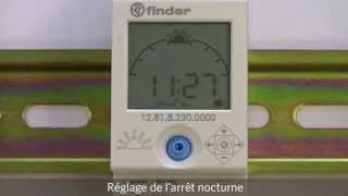 Programmation manuelle de lhorloge série 1281 de FINDER [upl. by Oler517]