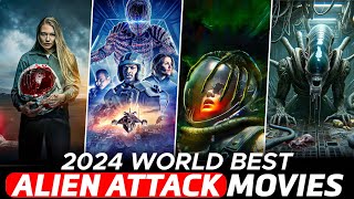 Top 8 Best Alien Attack Hollywood Movies In Hindi Dubbed  2024 New Alien Hollywood Movies In Hindi [upl. by Nathanil699]