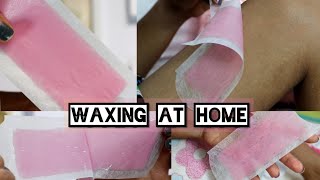 Hindi  How to Use Veet Wax Strips Waxing at home hair removal hacks  Prachi Pages [upl. by Colby402]