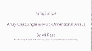 Lecture 6  Arrays in C Urdu [upl. by Maag536]