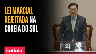 LEI MARCIAL É REJEITADA POR PARLAMENTARES DA CORÉIA DO SUL [upl. by Akirej]