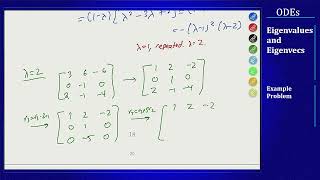 Differential Equations  Eigenvalues and Eigenvectors  Sample Problem 1 [upl. by Packer]