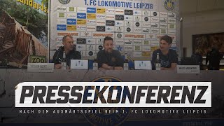 Chemnitzer FC  Pressekonferenz nach dem Auswärtsspiel beim 1 FC Lok Leipzig [upl. by Ydal523]