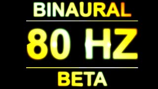 Pure 80hz Binaural Beats 🔊  8d  Beta Waves [upl. by Anaitsirc]