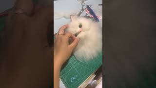 Needle Felting Cat Tutorial  Pet Felting Process  Cat Made Out of Wool [upl. by Akialam403]