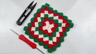 Beautiful Crochet Square 😍🤩 Amazing Easy DIY Beautiful Crochet Handwork [upl. by Demakis975]