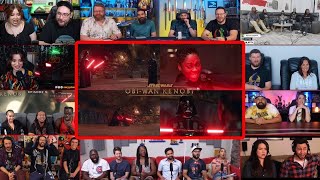 YouTubers React To Darth Vader Vs Reva Fight  Obi Wan Kenobi Reaction Mashup [upl. by Imhskal]