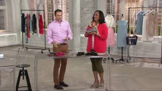 Vionic Orthotic Platform Leather Sandals  High Tide on QVC [upl. by Oicnecserc]