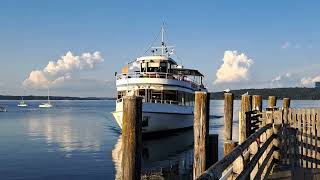 Schifffahrt zurück nach Herrsching am Ammersee [upl. by Enirok230]