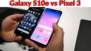 Samsung Galaxy S10e vs Pixel 3 Size Comparison Best One Handed Smartphones [upl. by Shulem]