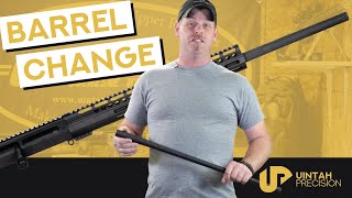 AR10 Barrel Change 308 to 65 Creedmoor  Uintah Precision [upl. by Caresse]