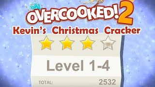 Overcooked 2 Kevins Christmas Cracker Level 14 4 Stars 2 Player Coop [upl. by Ninaj360]