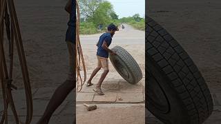 tyre repair automobile puncture [upl. by Hairu]