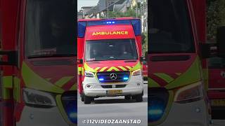 Ambulance service CGDIS Luxembourg responding in EschsurAlzette rettungsdienst medicalemergency [upl. by Nalla]