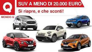 Suv a meno di 20000 euro ecco tutte le promozioni in corso [upl. by Ytsirhk]