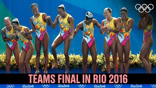 Artistic Swimming 🏊‍♀️ 🤸‍♀️ Teams Final Rio 2016 [upl. by Naed]