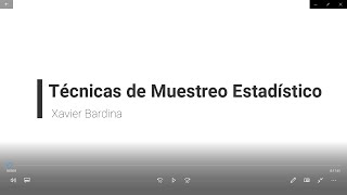 Curso de técnicas de muestreo estadístico Tema 1 [upl. by Suolhcin]