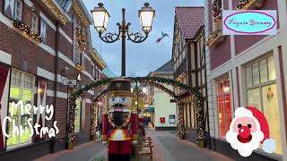 Roermond Netherlands  McArthurGlen Designer Outlet during Christmas 2023 [upl. by Esinehc]