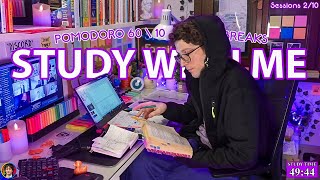 STUDY WITH ME LIVE  12 HOURS ✨ Harvard Student Rain sounds Pomodoro 60 FiveMonthsStudyChallenge [upl. by Ursa]