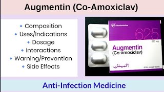 Augmentin Coamoxiclav Oral  Amoxycillin Tablets  Uses amp Side Effects  Calamox  AntiInfection [upl. by Powel]