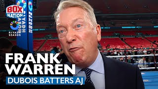 quotTO BE HONESTquot  Frank Warren Reacts To Daniel Dubois KO Of Anthony Joshua [upl. by Eidualc939]