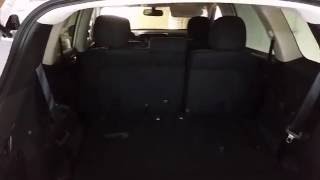 2016 Nissan Pathfinder SV  Checking Rear Cargo Area Room Space 3rd Row Seats [upl. by Aela409]