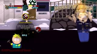 South Park The Stick of Truth  Tokens Gate Security Guard Boss Fight Full 1080p HD [upl. by Elrebma]