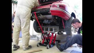 Engine Removal from a Porsche 912 [upl. by Ahsilra]