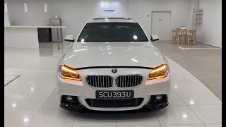 BMW 528I AT LED NAV M SPORT 2014 White SCU393U [upl. by Ynattirb]