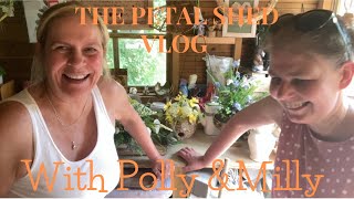 🌼🌿THE PETAL SHED VLOG WITH POLLY PUT THE PETAL ON amp MAKE WITH MILLY PETAL SHED SHE SHED🌿🌼 [upl. by Ttegirb738]