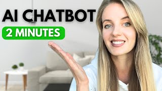 How To Build an AI Chatbot in 5 minutes  Full Tutorial 2024 [upl. by Durante]