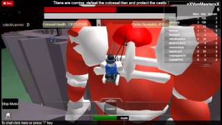 ROBLOX Attack on Titan Clossal Boss [upl. by Aleakim]