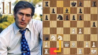 Crime and Punishment  Spassky vs Fischer  1972  Game 11 [upl. by Vetter]