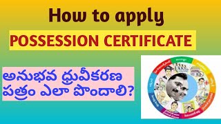 Possession Certificate application process in gramaward sachivalayam  revenue department service [upl. by Berkie605]