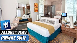 Allure of the Seas  Owners Suite Tour amp Review 4K  Royal Caribbean Cruise [upl. by Eirene]