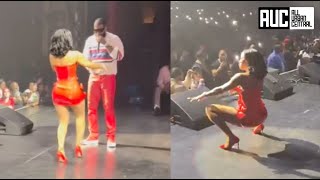 Gucci Manes Wife quotDrops It To The Floquot At Detroit Concert [upl. by Leira]