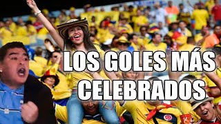 Top 5 de los Goles mas celebrados de la Historia de la Selección Colombia [upl. by Noryk]