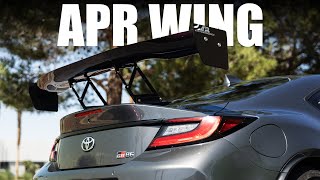 Installing  APR Carbon Fiber GTC200 Adjustable Wing  2022 BRZGR86 [upl. by Jules]