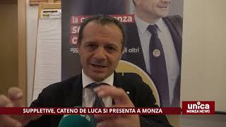 Elezioni suppletive Cateno De Luca si presenta a Monza [upl. by Lorn6]