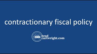 Contractionary Fiscal Policy Explained  IB Macroeconomics [upl. by Kermy]