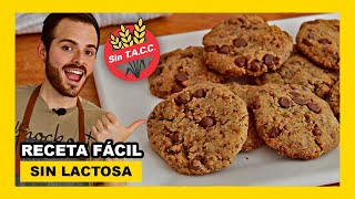 🔶 Como hacer GALLETAS SIN GLUTEN veganas con chispas de chocolate [upl. by Tenenbaum]