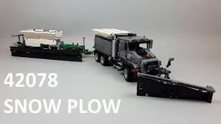 Mack Granite Snow Plow  alternate model for LEGO Technic 42078 set with instructions [upl. by Custer]