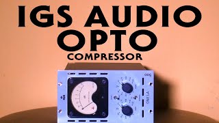 I demoed the IGS audio opto compressor  IGS One LA 500 [upl. by Agamemnon662]