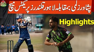 Peshawar Zalmi Vs Lahore Qalandars Practice Match Highlights [upl. by Hutner706]